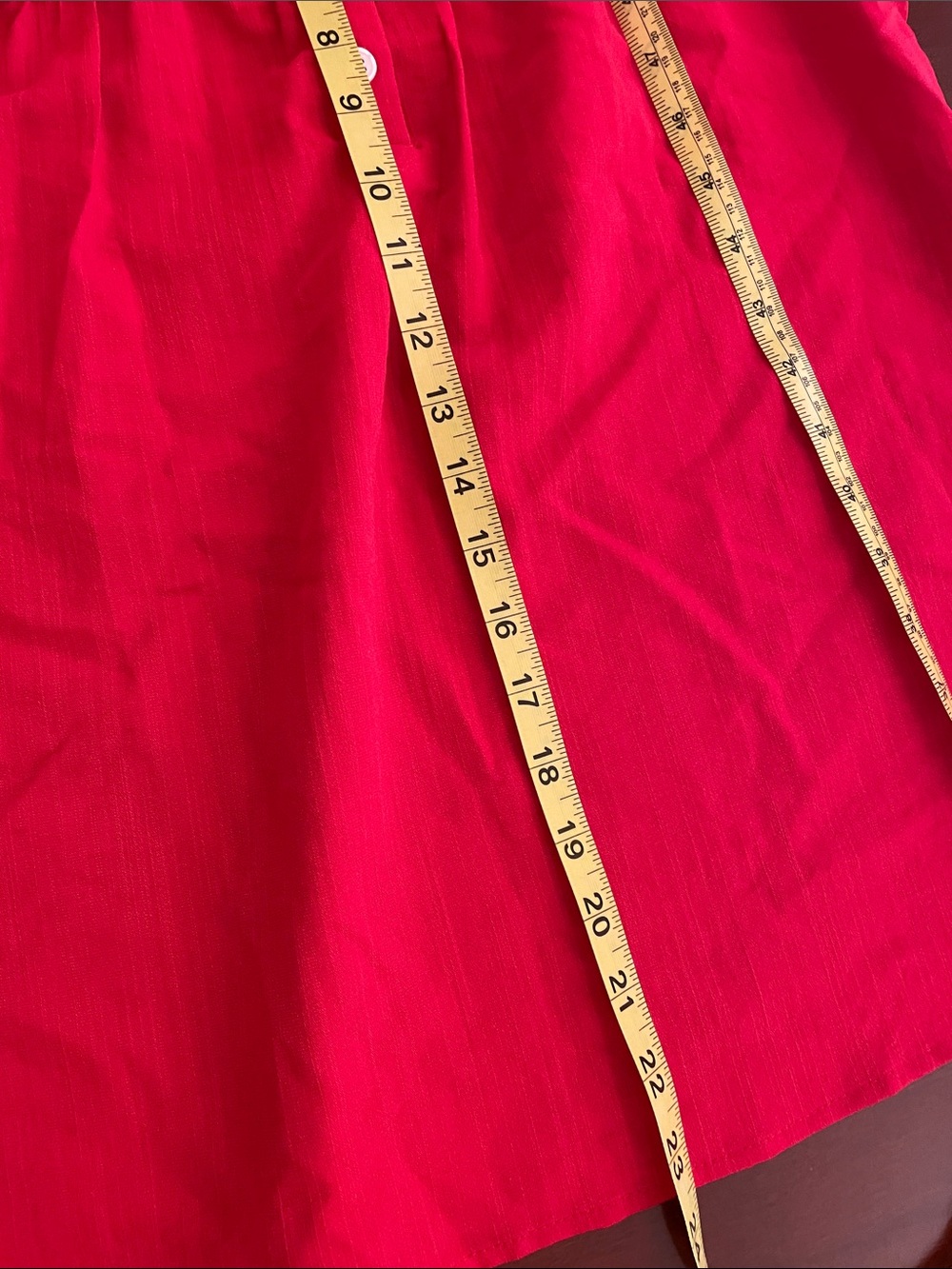 Bright Red Ruffle Sleeve Boho Top - Picture 5 of 5